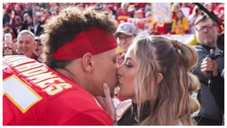 Patrick Mahomes' wife Brittany trolls Eli Apple after the Chiefs beat the Bengals. (Credit: Getty Images)