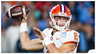 Clemson QB Cade Klubnik dominates in ACC title game. (Credit: Getty Images)