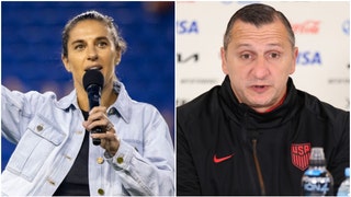 USWNT coach Vlatko Andonovski isn't pumped about Carli Lloyd criticizing his squad. He responded to her criticism. (Credit: Getty Images)