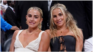 The Cavinder twins were in Miami over the weekend, and shared an Instagram post of themselves wearing swimsuits on a boat. (Credit: Getty Images)