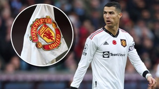 Christiano Ronaldo and Manchester United Logo