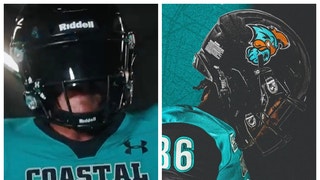 Coastal Carolina unveils new football uniforms celebrating 20 years of action. (Credit: Screenshot/Twitter Video/https://twitter.com/CoastalFootball/status/1564644444196032513 and Instagram/@coastalfootball)