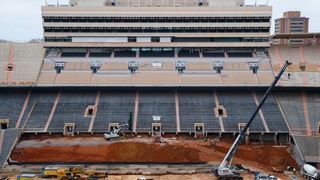 KNOXVILLE, TN - 2022.01.13 - Neyland Stadium Construction