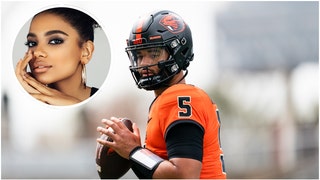 DJ Uiagalelei's girlfriend Ava Pritchard generated major attention during Oregon State's week one win. See her best Instagram photos. (Credit: Getty Images)