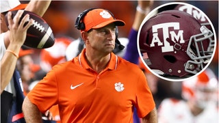 Clemson football coach Dabo Swinney didn't completely rule out interest in Texas A&M. Will the Aggies hire him? (Credit: Getty Images)