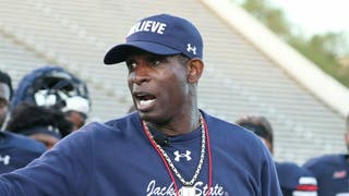 Bo Jackson endorses Jackson State coach Deion Sanders for a bigger job. (Aron Smith/University Communications/Jackson State University via Getty Images)