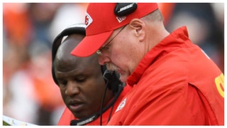 Kansas City Chiefs coach Andy Reid doesn't want Eric Bieniemy taking the Denver job. He does want him to get an opportunity somewhere as a head coach. (Credit: Getty Images)