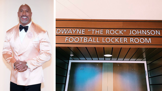 The Rock Shows Off Miami Locker Room Named After Him