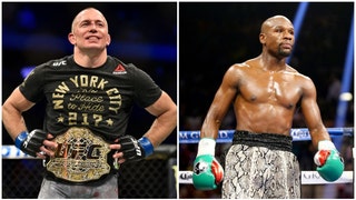 UFC icon Georges St-Pierre has offers to fight Floyd Mayweather. (Credit: Getty Images)