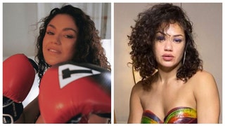 Former UFC Fighter Turned OnlyFans Model Pearl Gonzalez Wears Fruit Roll-Ups To Gamebred Boxing Press Conference