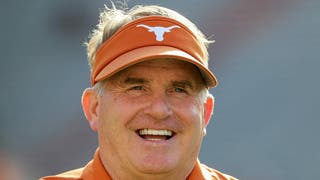 Texas Longhorns assistant Gary Patterson reacts to Nebraska rumors. (Photo by Tim Warner/Getty Images)