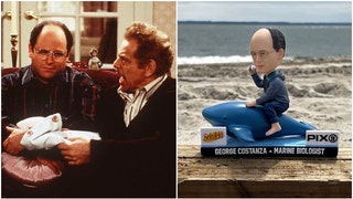 George and Frank Costanza and George bobblehead