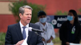 Georgia Gov. Kemp Visits Chatham County Health Department As First COVID Vaccinations Are Administered