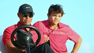 Tiger Woods Says Son Charlie, 13, Is Outdriving Him