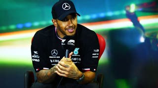 Lewis Hamilton at press conference