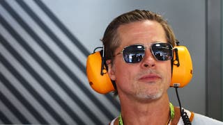 Brad Pitt at the Formula 1 United States Grand Prix