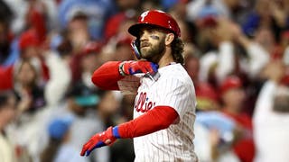 Braves Announcers Call Out Bryce Harper For Throat-Slash Celebrations