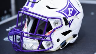 Furman University Football Helmet FU All The Time