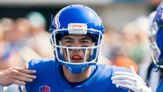 Boise State quarterback Hank Bachmeier is transferring. (Photo by Tyler Ingham/Icon Sportswire via Getty Images)