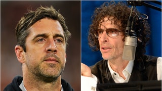 Howard Stern launched an insane attack on Aaron Rodgers in defense of Jimmy Kimmel. Listen to audio of his comments. (Credit: Getty Images)