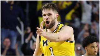 Michigan Wolverines star Hunter Dickinson enters the transfer portal. (Credit: Getty Images)