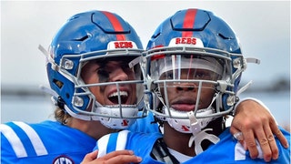 Ole Miss quarterback Jaxson Dart appeared to take a shot at Quinshon Judkins on Instagram. Judkins is transferring. (Credit: Getty Images)