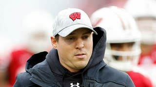 Wisconsin makes move to make Jim Leonhard the permanent head coach of the Badgers. The program publicly listed the football head coach job opening. (Photo by John Fisher/Getty Images)