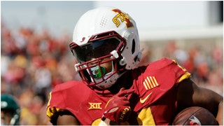 Running back Jirehl Brock is no longer a member of the Iowa State Cyclones. He left the team following a gambling scandal. (Credit: Getty Images)