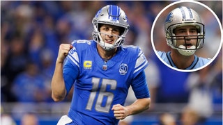 Joey Harrington was amped up and excited to see the Detroit Lions win a playoff game. He shared a viral tweet. (Credit: Getty Images)