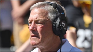 Kirk Ferentz released a pretty strange statement Wednesday night addressing his future with the Iowa Hawkeyes. Will he be fired? (Credit: Getty Images)
