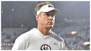 Ole Miss football coach Lane Kiffin responds to claim about 'stringing Auburn along.' (Credit: Getty Images)