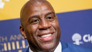 Former NBA star Magic Johnson reportedly interested in buying part of the Raiders. (Photo by Roy Rochlin/Getty Images)