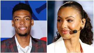 Twitter was not happy with Malika Andrews for discussing Brandon Miller's drama off the court during the NBA Draft. (Credit: Getty Images)