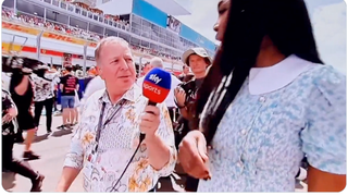 Miami Grand Prix reporter Martin Brundle gets awkward with Venus Williams