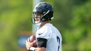 Will Mason Rudolph start at QB for the Steelers over Mitch Trubisky? (Photo by Brandon Sloter/Icon Sportswire via Getty Images)