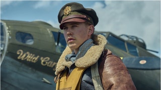 The first five minutes of "Masters of the Air" is officially on the internet. Watch a preview. What is the WWII series about? (Credit: Apple TV+)