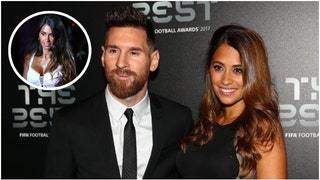 Lionel Messi’s wife Antonela Roccuzzo went viral during an Inter Miami CF win over Orlando City. She wore overalls. See the photos. (Credit: Getty Images)