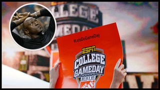 Michael Jordan Catches Stray During College GameDay