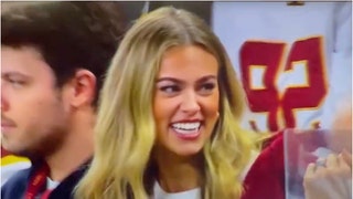 Minnesota QB Cole Kramer's fiancée Katie Miller steals the show during bowl win over Bowling Green. (Credit: Screenshot/X Video/ https://twitter.com/GopherHole/status/1739725694395920443)