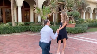 Mitchell Trubisky engaged Hillary Gallagher