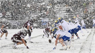 Montana and Delaware played one of the coolest weather games fans have seen in a long time. See the best photos and videos. (Credit: Getty Images)