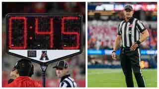 College football clock