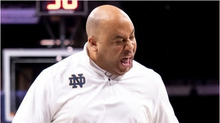 Notre Dame basketball coach Micah Shrewsberry was absolutely livid after his team got blown out by Citadel. Watch his rant. (Credit: Getty Images)
