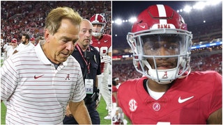 Alabama football coach Nick Saban shared some powerful advice with Pat McAfee about adversity following Texas loss. (Credit: Getty Images)