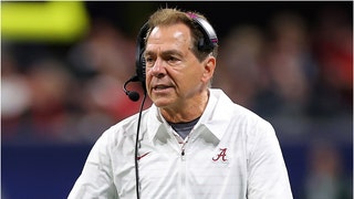 Nike paid tribute to former Alabama coach Nick Saban in awesome fashion. The company released an alpha Instagram post. (Credit: Getty Images)