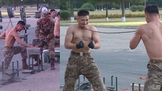North Korean military training video