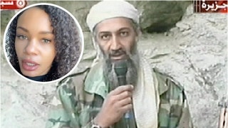 Americans are going viral for praising and reacting to Osama bin Laden and his famous letter to America. Watch the videos. (Credit: Getty Images and Screenshot/X Video https://twitter.com/yashar/status/1724942399431217457)