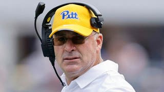 Pittsburgh coach Pat Narduzzi says he's a "dumbass." (Photo by Joe Robbins/Icon Sportswire via Getty Images)