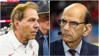 Paul Finebaum says Nick Saban's legacy will be damaged if Alabama misses the College Football Playoff. (Credit: Getty Images)