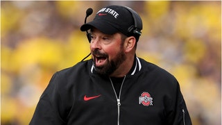 Ohio State coach Ryan Day was roasted in brutal fashion on social media after Ohio State lost to Michigan for the third straight year. (Credit: Getty Images)